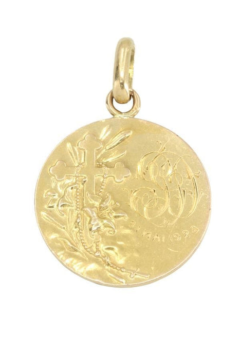 Pendentif MÉDAILLE CHRIST ART-DÉCO 58 Facettes 044031