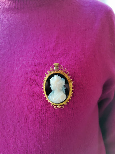 Broche Broche Camée Sur Onyx Napoléon III 58 Facettes 556