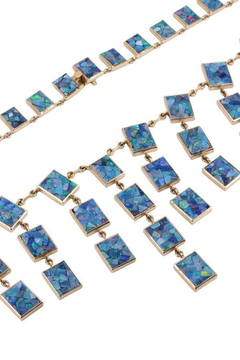 Collier COLLIER ANCIEN MOSAÏQUE D'OPALES 58 Facettes 068661