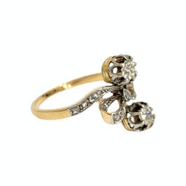 Bague 52 Bague noeud Belle Epoque diamants 58 Facettes 1-1130/11