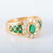 KORLOFF ring emerald daisy ring 58 Facettes