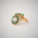 Ring 52.5 Yellow Gold Emerald Diamond Ring 58 Facettes 814 LOT