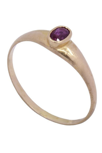 Bague 54 BAGUE JONC RUBIS 58 Facettes 073741