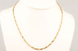 Necklace Figaro mesh gold necklace 58 Facettes