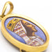 Montserrat Enamel Virgin Medal Pendant in Yellow Gold 58 Facettes D359724LF