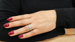 Bague 56 Bague en or blanc, diamants 58 Facettes RA-467/1