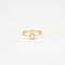 Bague 49.5 Bague en Or jaune, perle blanche 58 Facettes