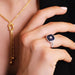 52 ring LUCKY ONE - Sapphire Diamond Ring 58 Facettes BASADIA0015