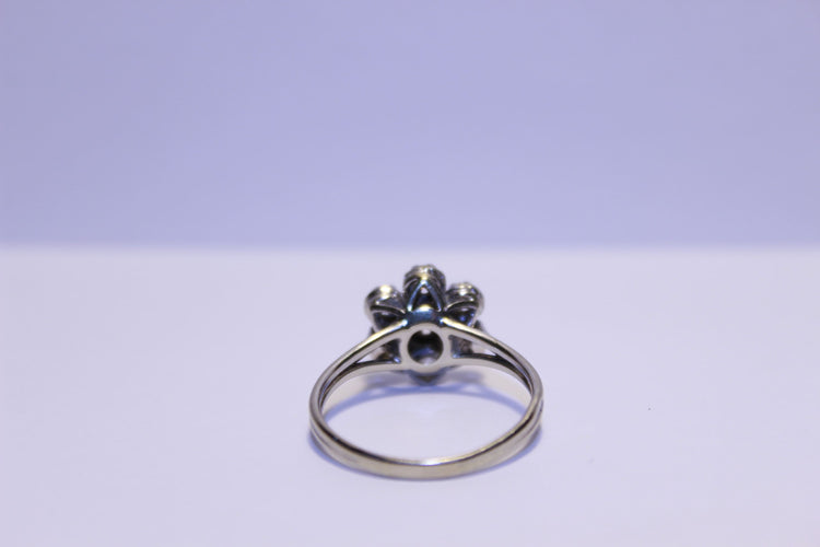 Bague 56 Bague Marguerite Diamants 58 Facettes