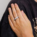 Ring 53 Diamond Bangle Ring 58 Facettes 2.154