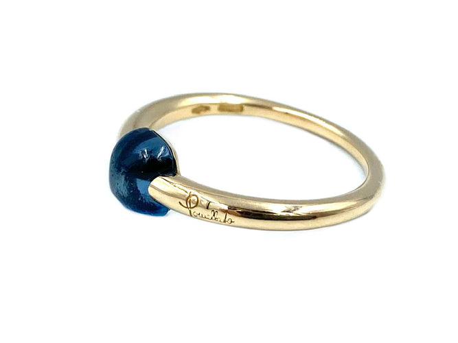 Bague POMELLATO - Bague M'ama Non M'ama topaze bleue 58 Facettes