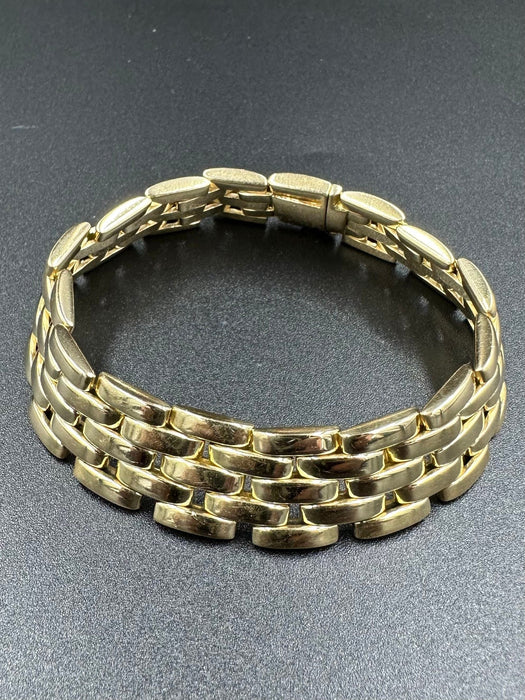 Bracelet CARTIER. Collection « Maillon Panthère », bracelet or jaune 18K 58 Facettes