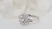 Bague 52.5 Bague double entourage en or blanc et diamants 58 Facettes 31928