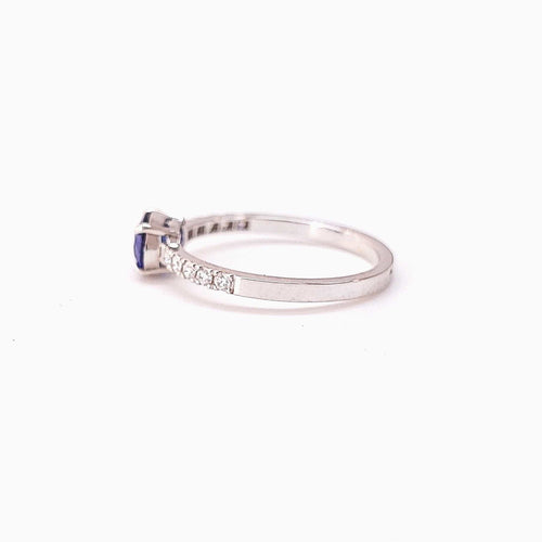 Bague Bague saphir et diamant or blanc 58 Facettes BF/1