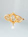 Broche Broche Or jaune Perle 1900 58 Facettes