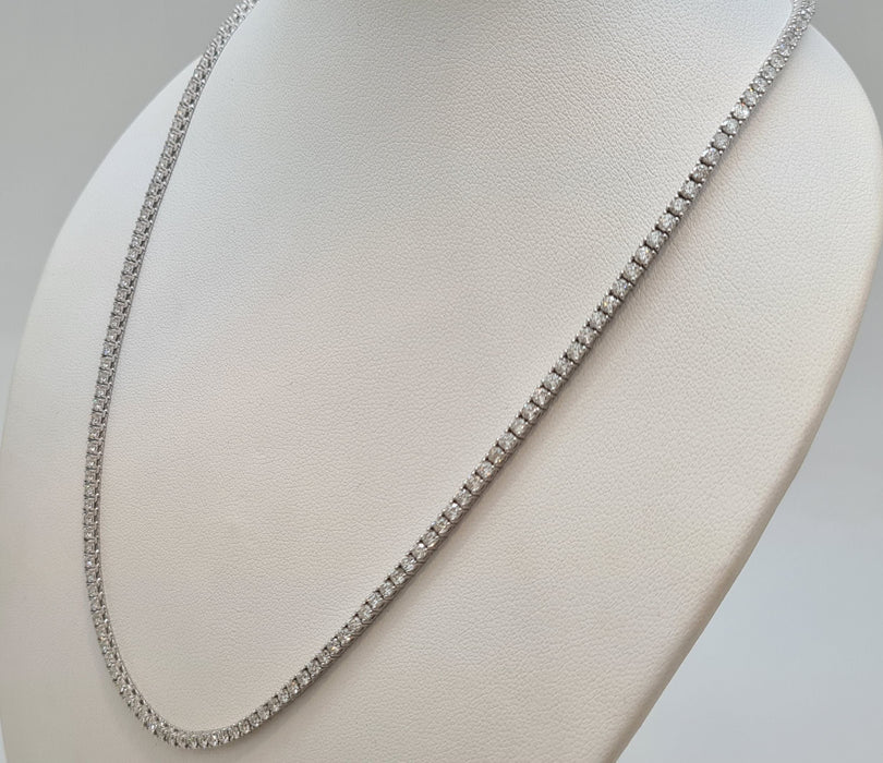 Collier Collier rivière en Or blanc 58 Facettes