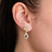 Boucles d'oreilles Pendantes en Or jaune, diamants & saphirs 58 Facettes P12L14