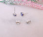 White Gold Tanzanite Stud Earrings 58 Facettes AA 1496