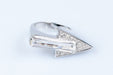 Bague 53 Bague flèche cristal blanc diamants en or blanc 58 Facettes 111-38418-48