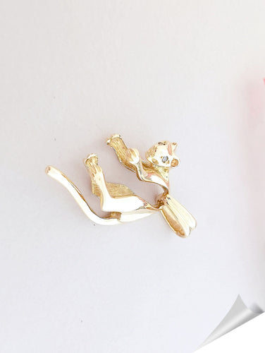 Pendentif Pendentif Panthère diamants unisexe, or jaune 58 Facettes AA 1545