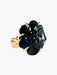 Ring 52 Chanel - Camélia Ring Large Model Onyx and Yellow Gold 58 Facettes
