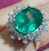 Ring 54 Emerald and Diamond Ring 58 Facettes A 7347
