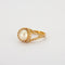 Bague 54 Bague perle, diamants, or jaune 58 Facettes HS20599