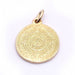 Aztec Calendar Medal Pendant in Yellow Gold. 58 Facettes D359138JC