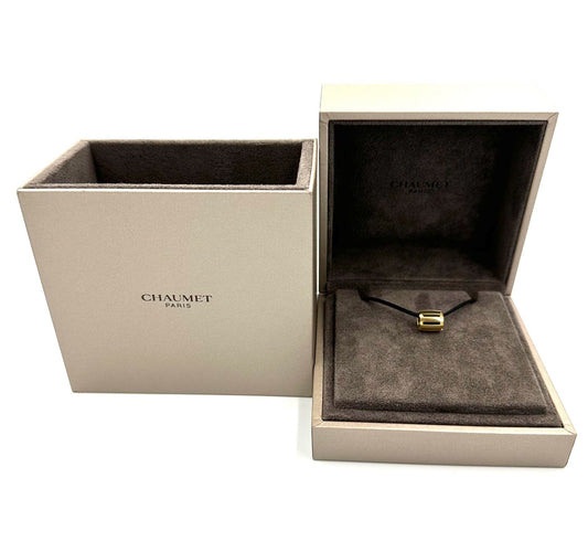 Collier CHAUMET. Collection "Class One", pendentif or jaune 18K (neuf/full set) 58 Facettes