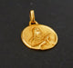 Pendentif Médaille Augis vierge en Or jaune 58 Facettes