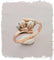 Bague Bague Ancienne Toi et Moi Or rose & Diamants 58 Facettes AA 1418