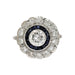 Ring 50 Daisy ring with sapphire diamonds 58 Facettes TBU