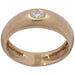 Ring 52 English bangle ring Yellow gold Diamond 58 Facettes 082001