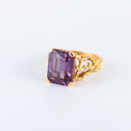 Bague Bague fils d'or Améthyste 58 Facettes