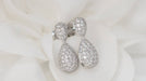 White gold and diamond drop earrings 58 Facettes 32102