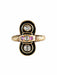 Ring 52 Gold Ring Enamel Diamonds 58 Facettes