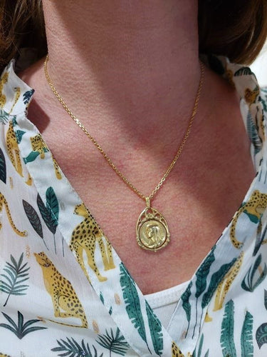 Médaille vierge en or jaune 58 Facettes 062841