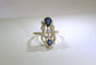 Bague Bague style Art Nouveau Diamants Saphirs 58 Facettes