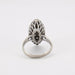 Ring 48 Marquise Ring White Gold, Diamonds 58 Facettes 3539 LOT