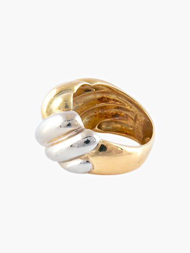 Bague Bague Dôme 2 Ors 58 Facettes