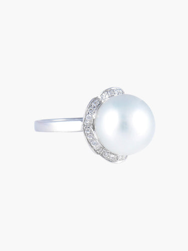 Bague 53 Bague Perle de Tahiti grise 58 Facettes 336.31