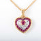 Collier Collier coeur Rubis or jaune 58 Facettes 2801