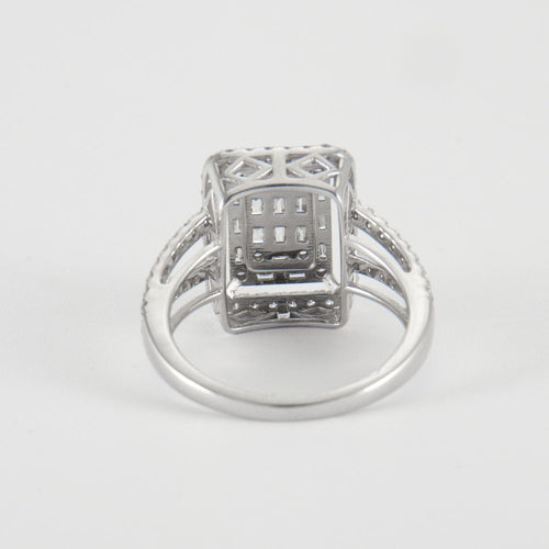 Bague Bague en Or Blanc & diamants 58 Facettes