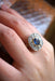 Bague Bague en or, platine, saphir et diamants 58 Facettes