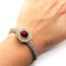 Bracelet OJ PERRIN - Bracelet or jaune diamants rubis cabochon 58 Facettes 2846