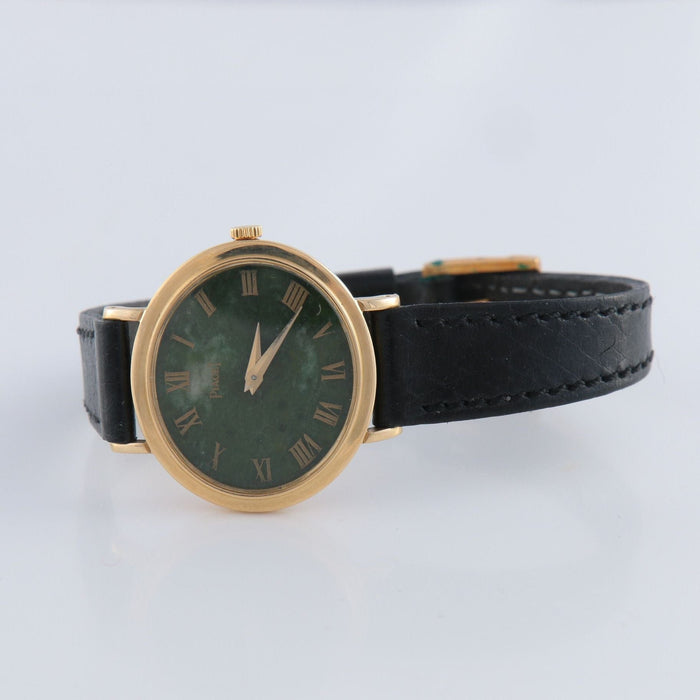 Montre Montre PIAGET extra plate fond en jade 58 Facettes P6L16