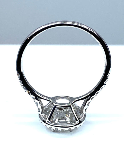 Bague 52 Bague diamants couleur G 58 Facettes AB254