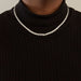 Diamond Line Necklace Necklace - 9 cts. 58 Facettes
