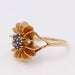 Ring 62 Vintage Style 18k Gold Ring with Sapphires 58 Facettes E360223A