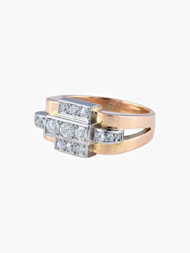 Bague Bague Tank 15 diamants 58 Facettes